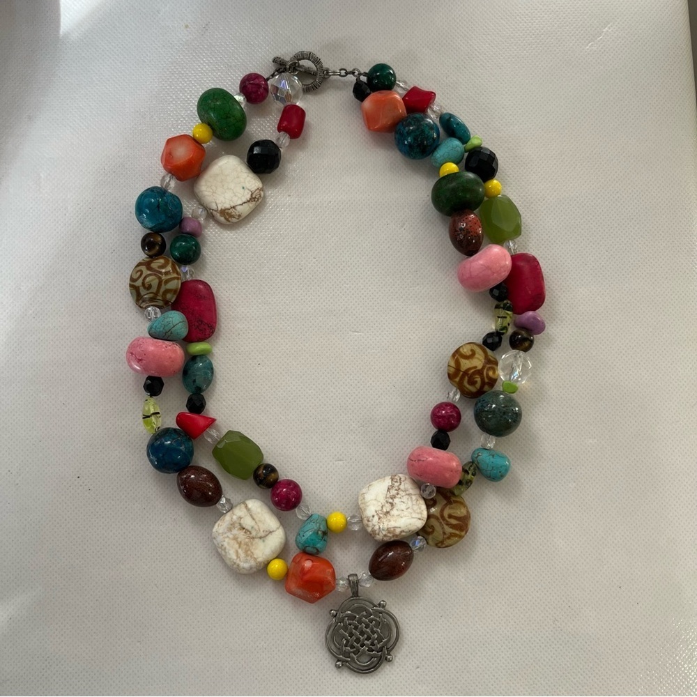 Chunky Stones Colorful Necklace